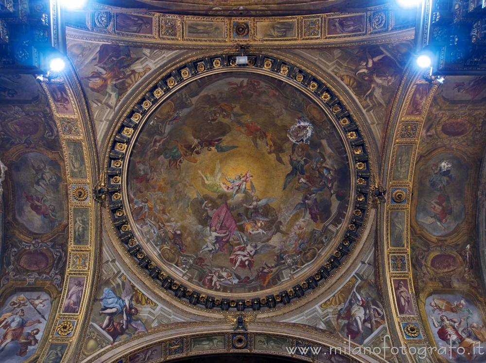 Milan (Italy) - Dome of the presbytery of the Church of Sant'Alessandro in Zebedia